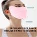 UV Face Masque - Breathable UV Protection Ice Silk Face Shield - Reusable 3D Sun Shield Face for Women Face for Fishing Hiking Cycling Eye Protection pink - Buy Online on GoSupps.com