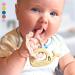 Infatot Baby Teething Toys - MultiTexture Silicone Teethers for Babies 0-6 Months - Plum & Milk | Newborn Essentials & Baby Shower Gift - Buy Online on GoSupps.com