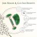 Buy Jade Roller & Gua Sha Set for Face & Neck Anti-Aging Relaxing Facial Massager 100% Natural Skin Care Perfect for Puffy Eyes - Buy Online on GoSupps.com