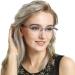 TBHOME Blue Light Blocking Multifocal Reading Glasses | Trendy Metal College Frame | Anti-Eye Fatigue Safety & Comfort in Gold - Shop Now! - Buy Online on GoSupps.com