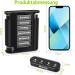Weekly Pill Organizer - Opret 7-Day Medication Box with 4 Compartments for Morning Noon and Night - Black Tablet Storage Solution - Buy Online on GoSupps.com