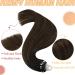 Youngsee 60cm Ombre Microring Extensions | Real Remy Human Hair Brown Ombre Micro Loop Extensions #2/2/6 50g Premium Quality - Buy Online on GoSupps.com