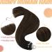 Youngsee Ombre Microring Hair Extensions - Real Remy Hair Brown Medium-Brown 50g 35cm Loop Extensions - Buy Online on GoSupps.com