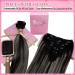 Youngsee Clip-in Extensions | Real Hair Ombre Black Silver 35cm | Balayage 120g | 7PCs | International Shipping - Buy Online on GoSupps.com
