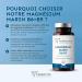 MARINE MAGNESIUM + Vit B6 B9 | 300mg of Magnesium Element per Capsule | 100 Days of Cure | Fights Stress and Fatigue | Improves Sleep | 100 Organic Capsules Made in France | Terravita - Buy Online on GoSupps.com