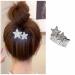 Dervivea Rhinestone Star Hair Comb Sparkly Crystal Star Side Combs HairPin Silver Star Cz Hair Comb Clip Holder Hair Updo Styling Tool Invisible Hairstyle Decorative Hair Accessories for Women
