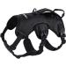 Rabbitgoo no-pull dog harness with a handle for mid-layer dogs large dogs breast dishes Reflecting dishes Adjustable dog vest for outdoor training safe control padded black l l (1 Pack) black