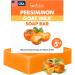 Persimmon Soap Bar for Body Odor Control Purifying Deodorizing Body Wash with Goat Milk for Eliminating Nonenal Body Odor Great for Skin Brightening Natural Deodorant Soap for Men & Women