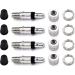 Premium Bicycle Valve Flash Replacement Set - 4x Dunlop Inserts Seal Nut & Cap for Trekking & City Bikes | PUKY Wheel Accessories - Buy Online on GoSupps.com