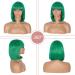 Kalyss Women's Dark Green Bob Hair Full Wig - Synthetic Fiber Short Straight Cosplay Party Hairstyle - Buy Online on GoSupps.com