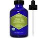 Castor Oil Organic Cold Pressed Unrefined in Glass Bottle 100% Pure Food Grade Castor Oil for Face Hair Growth Eyelashes Constipation by Zongle Therapeutics 4 OZ