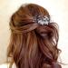 Dervivea Wedding Pearl Flower Hair Comb Rhinestone Bridal Hair Piece Silver Flower Hair Combs Vintage Crystal Hair Comb Decorative Hair Accessories for Women and Girls Headdress (Silver) - Buy Online on GoSupps.com