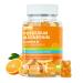 Potassium Magnesium Gummies - High Absorption Magnesium Glycinate & Potassium Citrate Plus Coenzyme Q10 DHA D3 Mineral & Calcium for Zzz Leg Cramps & Muscle - 60 Orange Gummies