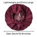 TTAT Extra Large Waterproof Shower Cap for Braids, Dreadlocks, Afro Hair - Adjustable, Washable, Reusable - Ideal for Home, Spa, Salon - Maroon - Buy Online on GoSupps.com