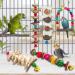 Bird Perch Bird Toys Parakeet Toys 6 Pack Bird Cage Accessories Wooden Chew Toys Perch Stand for Parrot Conure Cockatiel Lovebird Parrotlet Budgie Finches and Other Small to Medium Sized Birds - Buy Online on GoSupps.com