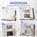 Self Adhesive Large Photo Album 4x6 5x7 8x10 Scrapbook DIY 60 Pages Dark Blue - Perfect Gift for Mom, Family, Baby, Wedding - Includes Metal Pen and Plastic Board - Buy Online on GoSupps.com