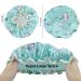 FAISOTY 3Pcs Kids Shower Cap - Cute Double Layer Waterproof Hair Cap for Girls | Mothers Day Gift | Large Size for All Haircuts - Buy Online on GoSupps.com