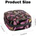 Stylish Menstrual Bag with Zipper for Women | Floral Paisley Napkin & Tampon Pouch - Perfect for Girls - Buy Online on GoSupps.com