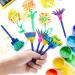 53Pcs Kids Paint Sponges & Brushes Set | Washable Sponge Painting Kit with 26 Alphabets | Early Learning Paint Tools - Buy Online on GoSupps.com