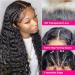 Water Wave 13x4 HD Transparent Lace Front Human Hair Wig 22 Inch Natural Black Color - Brazilian Virgin Hair, Pre Plucked with Baby Hair - 180% Density for Women - Buy Online on GoSupps.com