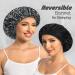 Buy Adjustable Silk Bonnet for Women | Double Layer Satin Sleeping Cap - Stripe Design | International Shipping - Buy Online on GoSupps.com