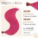 Runature Pink I Tip Human Hair Extensions | 16 Inch Keratin Hot Pink ItTips | Cold Fusion 20g Stick Tip Hair Extensions - Buy Online on GoSupps.com