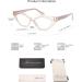 AMOMOMA 3 Pack Trendy Cat Eye Reading Glasses for Women - Blue Light Blocker Stylish Designs in Black Tortoise and Crystal Brown 1.5x Magnification - Buy Online on GoSupps.com