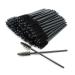 Aiyong 100 pieces disposable eyelash brush eyelash brushes eyelash applicator brush for mascara eyelash extension disposable eyebrow brush eyebrow brushes eyes make-up tools (black)