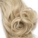 Tess Ponytail Hair Extensions - Clip-In Synthetic Wavy 12 (30cm) - 110g Medium Blonde for Braid Hair Part - Buy Online on GoSupps.com