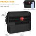 HuntVP Tactical First Aid Bag - Waterproof 1000D Molle Pouch with Red Cross Patch for Camping & Outdoor - Type 3 Black - Buy Online on GoSupps.com