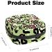 Green Pink Leopard Print Sanitary Napkin Storage Bag with Zipper - Portable Menstrual Cup and Pad Pouch for Women and Teens - Color 7 - Buy Online on GoSupps.com