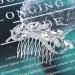 Yheakne Crystal Wedding Hair Comb Silver Rhinestone Hair Comb Barrette Bling Bridal Hair Clips Headpieces Decorative Head Comb Headwear Cz Hair Piece Sparkle Bride Hair Accessories for Women and Girls - Buy Online on GoSupps.com