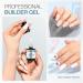 Morovan Builder Gel for Nails - 8-in-1 Clear Adhesive Hard Gel for Nail Extensions & Strengthening | Perfect for Rhinestones - Buy Online on GoSupps.com