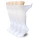 Extra Wide Lymphedema Bariatric Socks Walking boot Sock Liner for Cam Walkers Brace Orthopedics Boot White