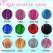 Fairy Hair Tinsel Kit - 12 Colors, 3200 Strands - Heat Resistant Glitter Hair Extensions - Buy Online on GoSupps.com