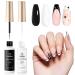 beetles Gel Polish Nail Art Liner Gel Polish Set- 2 Popular Black White Colours Nail Art Polish Gel Art Paint for Swirl Nails Built Thin Brush in Gel Pens UV Soak off Gifts for Girls-CL209