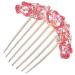 Beaupretty Rhinestone Comb Flower Fairy Jewelry Wedding Hair Comb Clip Bride Hair Accessory