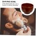Angoily Wooden Razor Cleaning Bowl | Dual Serving Container for Shaving Foam & Soap | Travel-Friendly Bath Accessory - Buy Online on GoSupps.com
