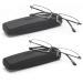 DOUBLETAKE Reading Glasses - 2 Pairs Compact Case Included Semi Rimless Readers 1.75x