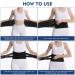 Adjustable Back Support Brace for Men & Women - Lumbar Pad for Lower Back Pain Relief - Large Size Back Support Belt - Buy Online on GoSupps.com