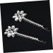 FOMIYES 6 Pairs Bridal Rhinestone Barrette 90s Jewelry for Women Aesthetic Hair Accessories Metal Hair Clips for Women Rhinestones Hair Pin Wedding Hair Pin Zinc Alloy Pearl Hairpin Bride - Buy Online on GoSupps.com