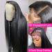 ALI PANDA 13x6 HD Transparent Lace Frontal Wig 28 Inch Straight Human Hair | Pre-plucked, Glueless, 180% Density for Black Women - Buy Online on GoSupps.com