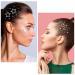 OIIKI 4 Sheets Star Hair Face Jewels - Self-Adhesive Acrylic White Rhinestones Stickers for Makeup Parties & Festivals | Body Jewelry Decorations - Buy Online on GoSupps.com