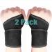 2-Pack Wrist Brace for Carpal Tunnel - Adjustable Support for Men and Women - Pain Relief for Weightlifting and Workouts - Flexible and Elastic - (B-Black) - Buy Online on GoSupps.com