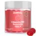 Droppels Vitamin D3 Gummies 2000 IU Extra Strength Vegetarian Pectin Plant-Based Vitamin D Gummies for Bone Health Support Juicy Strawberry Flavor 60 Count (1-Month Supply)