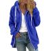 Hanxiulin plush jacket oversize warm lined fleecemantel hiking jacket women on both sides transition jacket lightweight quilted warm outdoor autumn winter coat winter jacket 4xl blue