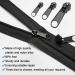 Ryaupy 8-Piece Zipper Replacement Set - Removable Zipper Sliders for Coats Suitcases & Backpacks (Black) - Fix Zippers Easily - Buy Online on GoSupps.com