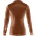 Gold Velvet Long Sleeve V-Neck Blouse - Coffee - XL - Buy Online on GoSupps.com