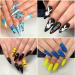 Infilila 200PCS Clear Stiletto Nail Tips with Glue - Professional False Nails for Acrylic & Nail Art - A-Clear - Buy Online on GoSupps.com