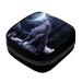 GIAPB Period Bag Sanitary Napkin Storage Bag Pad Holder for Period Makeup Pouch Cartoon Animal Wolf Color2330